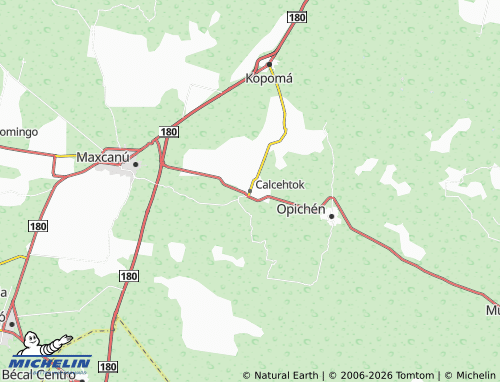 MICHELIN Calcehtok map - ViaMichelin