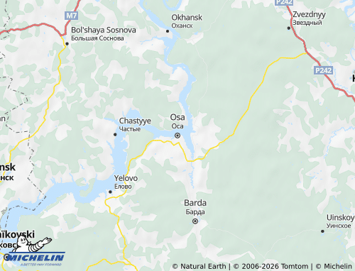 MICHELIN Osa map - ViaMichelin