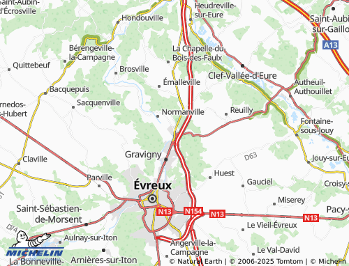 Mapa MICHELIN Caër - ViaMichelin