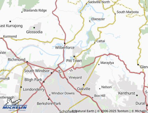 MICHELIN Pitt Town map - ViaMichelin