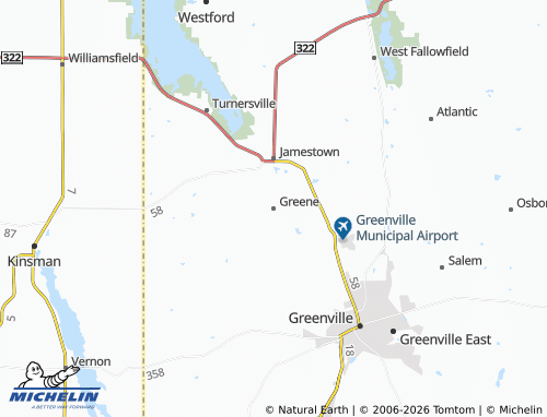 Mappa MICHELIN Greene - ViaMichelin