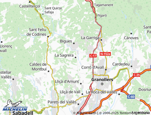 Carte MICHELIN La Sagrera - ViaMichelin