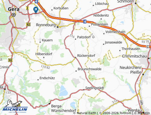 Mapa MICHELIN Rückersdorf - ViaMichelin