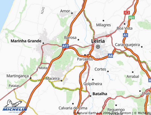 Carte MICHELIN Casal do Ralha - ViaMichelin