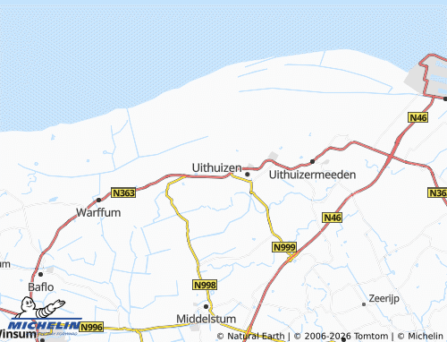MICHELIN 't Lage van de Weg map - ViaMichelin