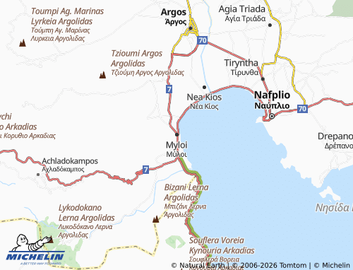 MICHELIN Myloi map - ViaMichelin