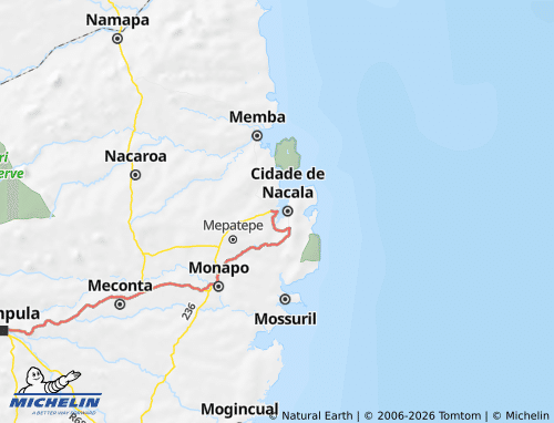 MICHELIN Nacala-a-Velha map - ViaMichelin