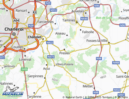 Carte MICHELIN Presles - ViaMichelin