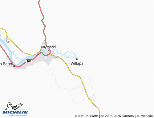 Kaart MICHELIN Willapa - ViaMichelin