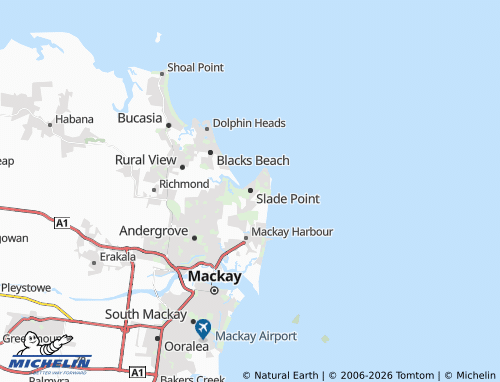 Mapa MICHELIN Slade Point - ViaMichelin