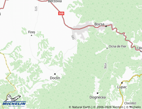 Mappa MICHELIN Biniș - ViaMichelin