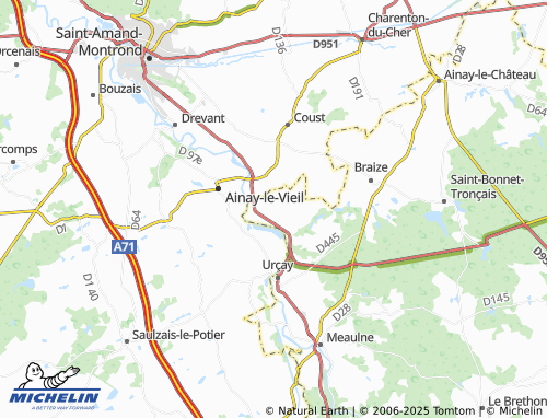 Carte MICHELIN Lételon - ViaMichelin