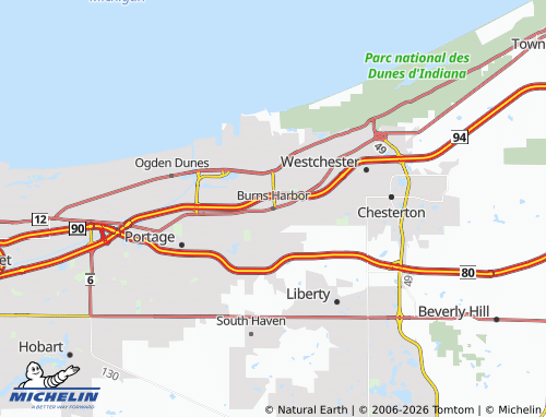 Mappa MICHELIN Burns Harbor - ViaMichelin