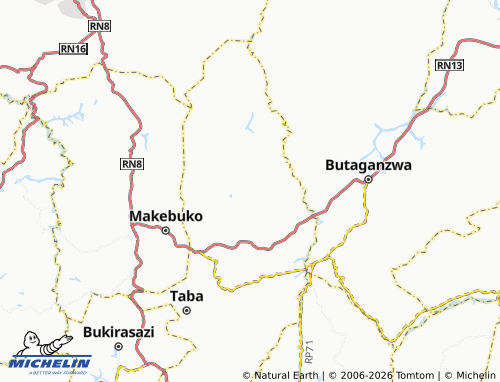 Mappa MICHELIN Kibogoye - ViaMichelin