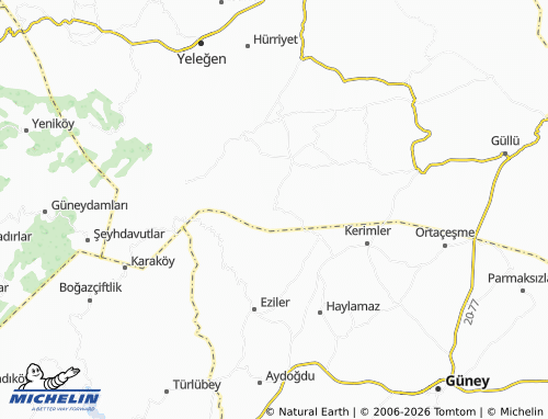 Mappa MICHELIN Karaahmetli - ViaMichelin