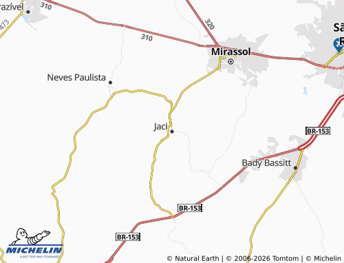 MICHELIN Jaci map - ViaMichelin
