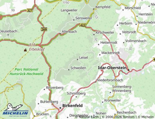 Mapa MICHELIN Leisel - ViaMichelin