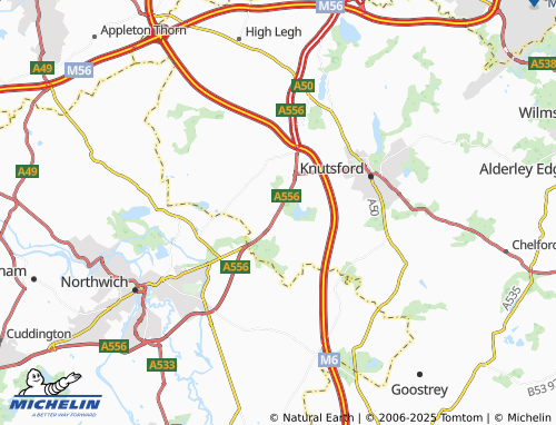 Mapa MICHELIN The Hut - ViaMichelin