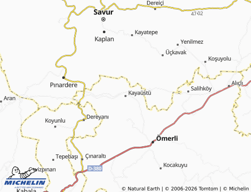 MICHELIN Kayaüstü map - ViaMichelin