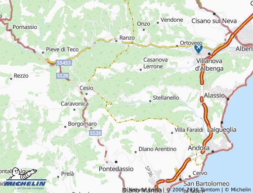 MICHELIN Testico map - ViaMichelin