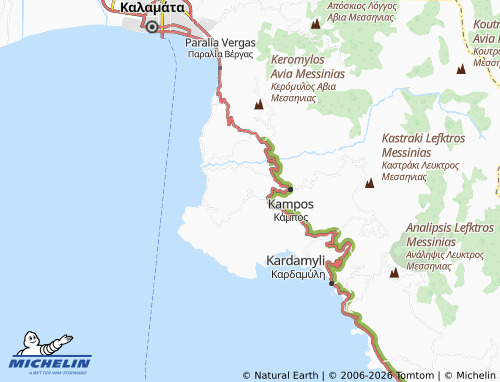 MICHELIN Ano Doloi map - ViaMichelin