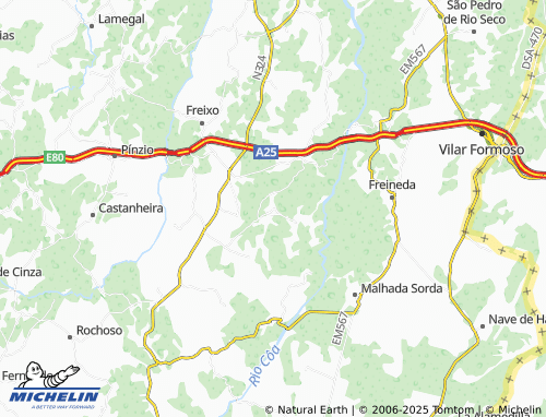 MICHELIN Mesquitela map - ViaMichelin