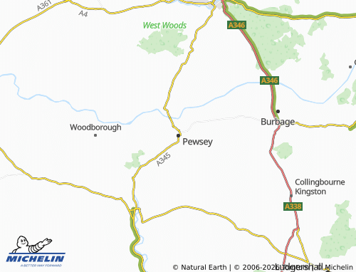 MICHELIN Pewsey map - ViaMichelin