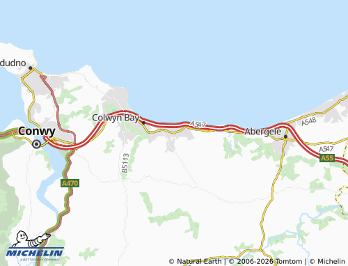 Mappa MICHELIN Old Colwyn - ViaMichelin