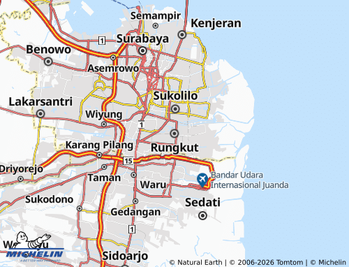 Mapa MICHELIN Rungkut - ViaMichelin