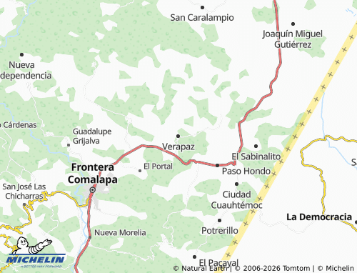 MICHELIN Verapaz map - ViaMichelin
