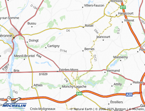 Kaart MICHELIN Hancourt - ViaMichelin