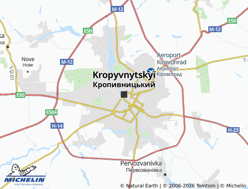 MICHELIN Kropyvnytskyi map - ViaMichelin