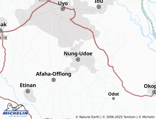 MICHELIN Nung-Udoe map - ViaMichelin