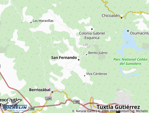 Mapa MICHELIN Ribera Copalar - ViaMichelin