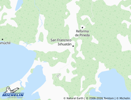 MICHELIN Valentín Gómez Farías map - ViaMichelin