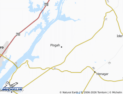 Carte MICHELIN Pisgah - ViaMichelin