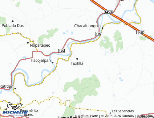 Mappa MICHELIN Tuxtilla - ViaMichelin