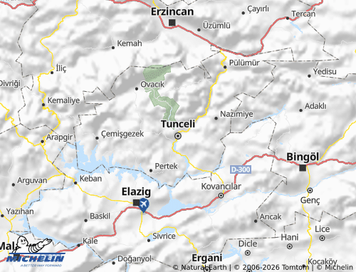 Mapa MICHELIN Tunceli - ViaMichelin