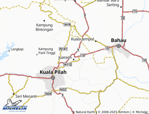 MICHELIN Taman Pelangi Juasseh map - ViaMichelin
