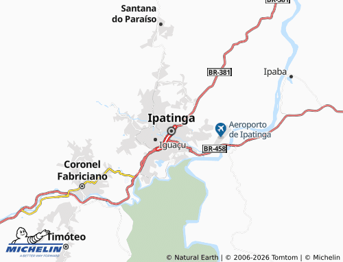 MICHELIN Ipatinga map - ViaMichelin