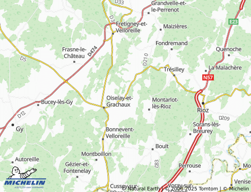 MICHELIN-Landkarte Hauterive - ViaMichelin