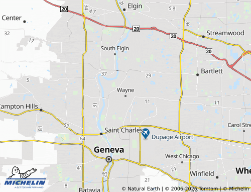 Mappa MICHELIN Wayne - ViaMichelin