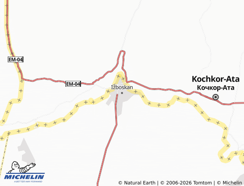 Mapa MICHELIN Izboskan - ViaMichelin