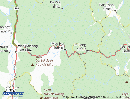 Mapa MICHELIN Mae Ho - ViaMichelin