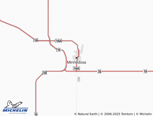 MICHELIN Minnedosa map - ViaMichelin