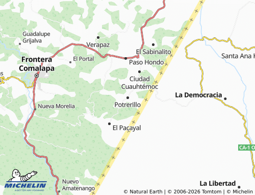 Mapa MICHELIN Potrerillo - ViaMichelin