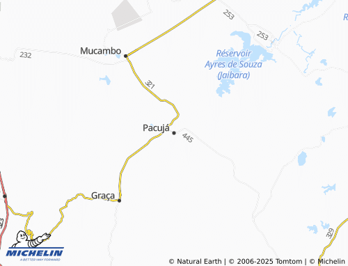MICHELIN Pacujá map - ViaMichelin