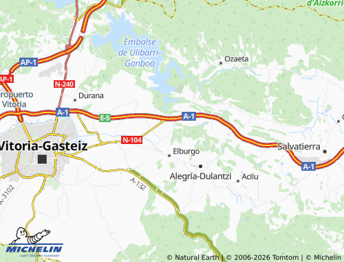 MICHELIN Argomaniz map - ViaMichelin