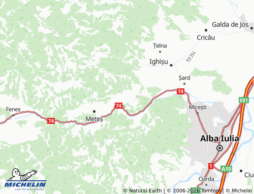 Mappa MICHELIN Ampoița - ViaMichelin
