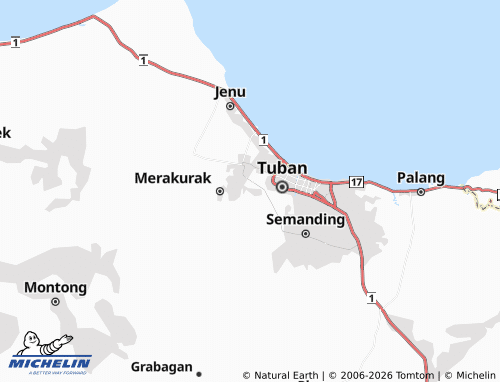 MICHELIN-Landkarte Kembangbilo - ViaMichelin
